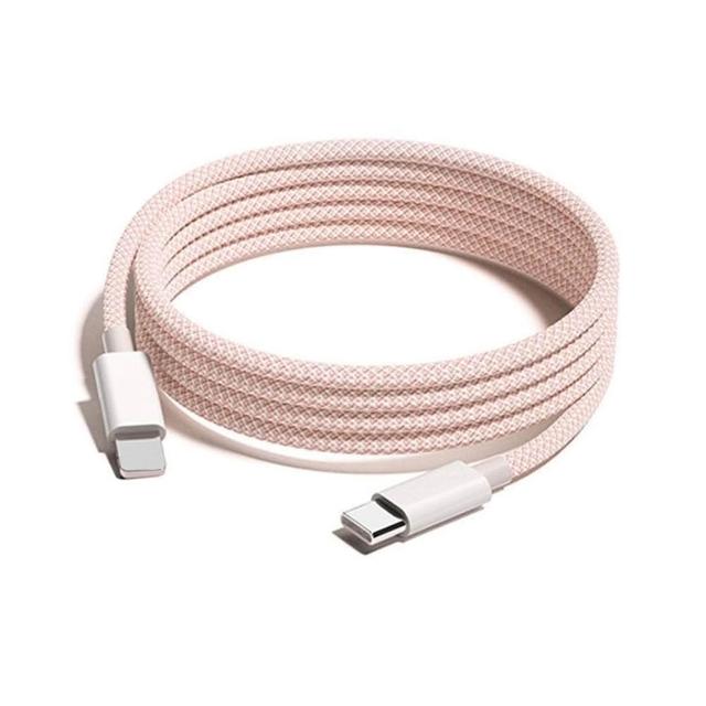 2-Pack Apple 60W Fast Charging Type-C to Type-C Braided Charging Cable 2M