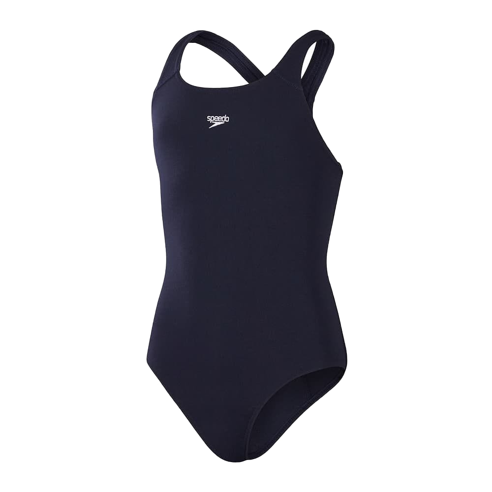 SPEEDO ECO ENDURANCE+ 女運動連身泳裝 耐氯 環保極速乾 深藍 SD813517D740 【樂買網】, , large