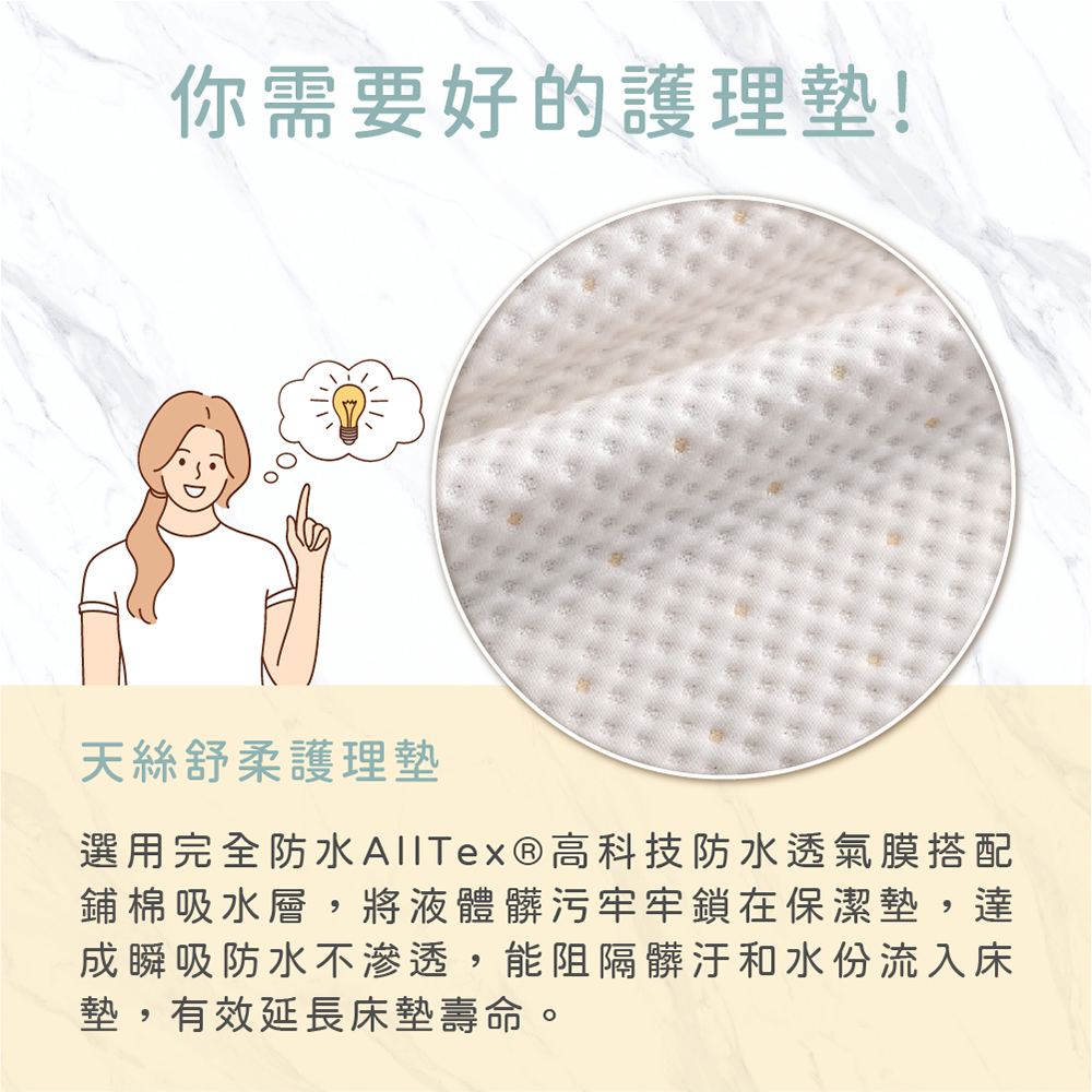 [ Pure Sleep ] Tencel Soft Care Pad, , large