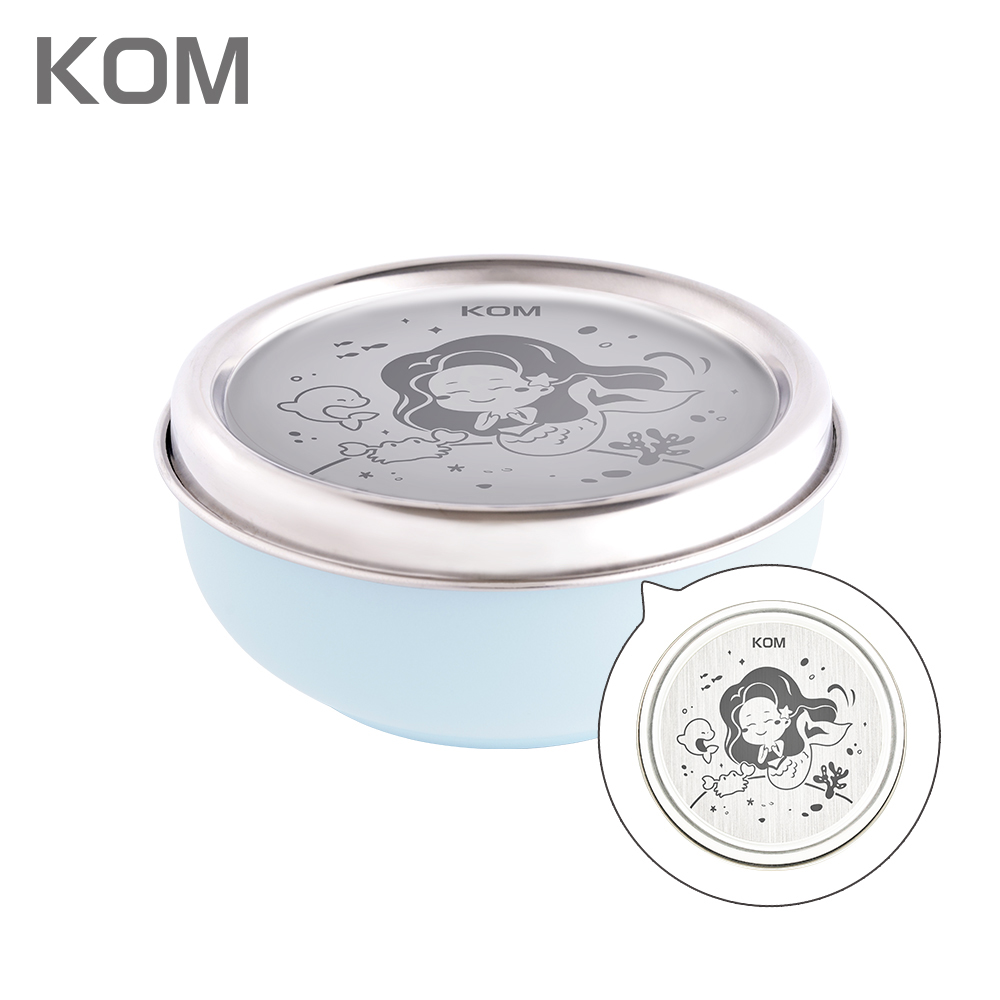 【KOM】夢想系列 磨砂316不鏽鋼兒童隔熱碗 (幼兒園指定/圓匙升級), , large
