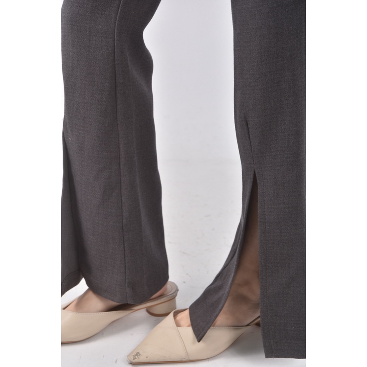 (S) ran 2高腰質感灰色長褲二手衣, , large