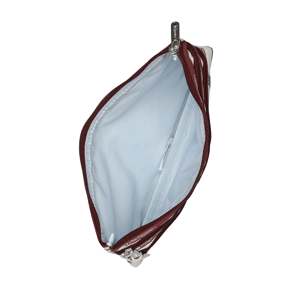 Lesportsac 3-Zip Cosmetic 三層拉鍊化妝包 收納包 盥洗包 女包 男包(奶油莓果), , large