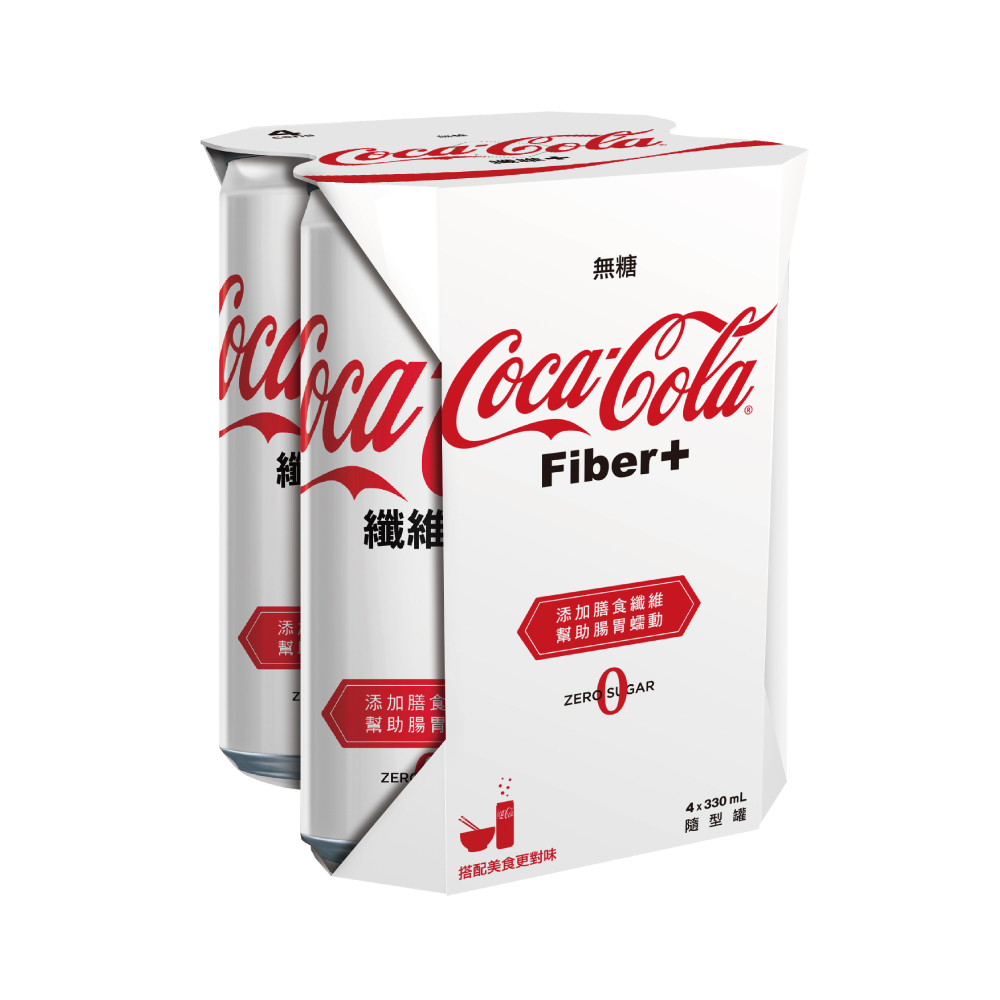 Coca-Cola Fiber+ Can 330ml, , large