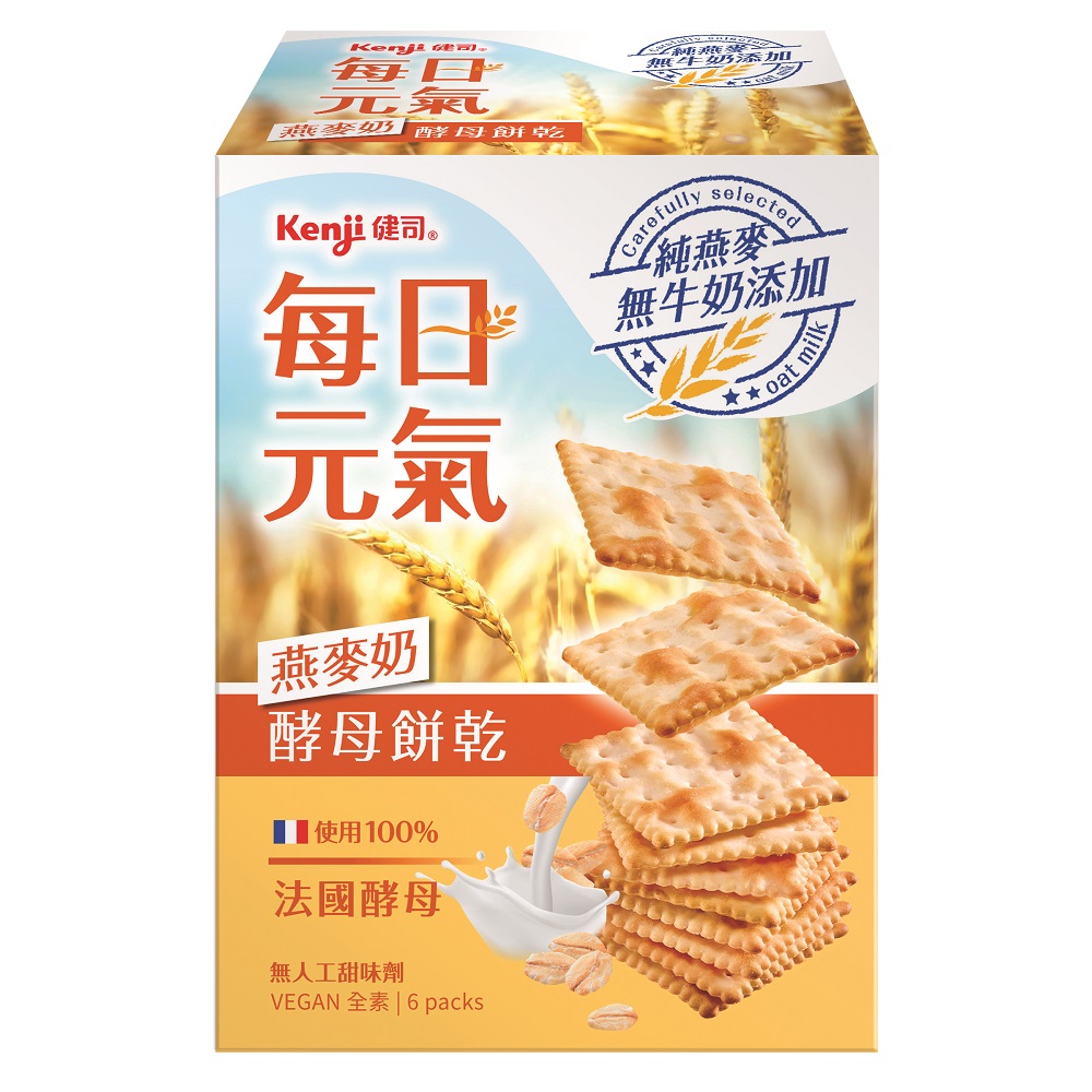 健司每日元氣 燕麥奶酵母餅6入, , large