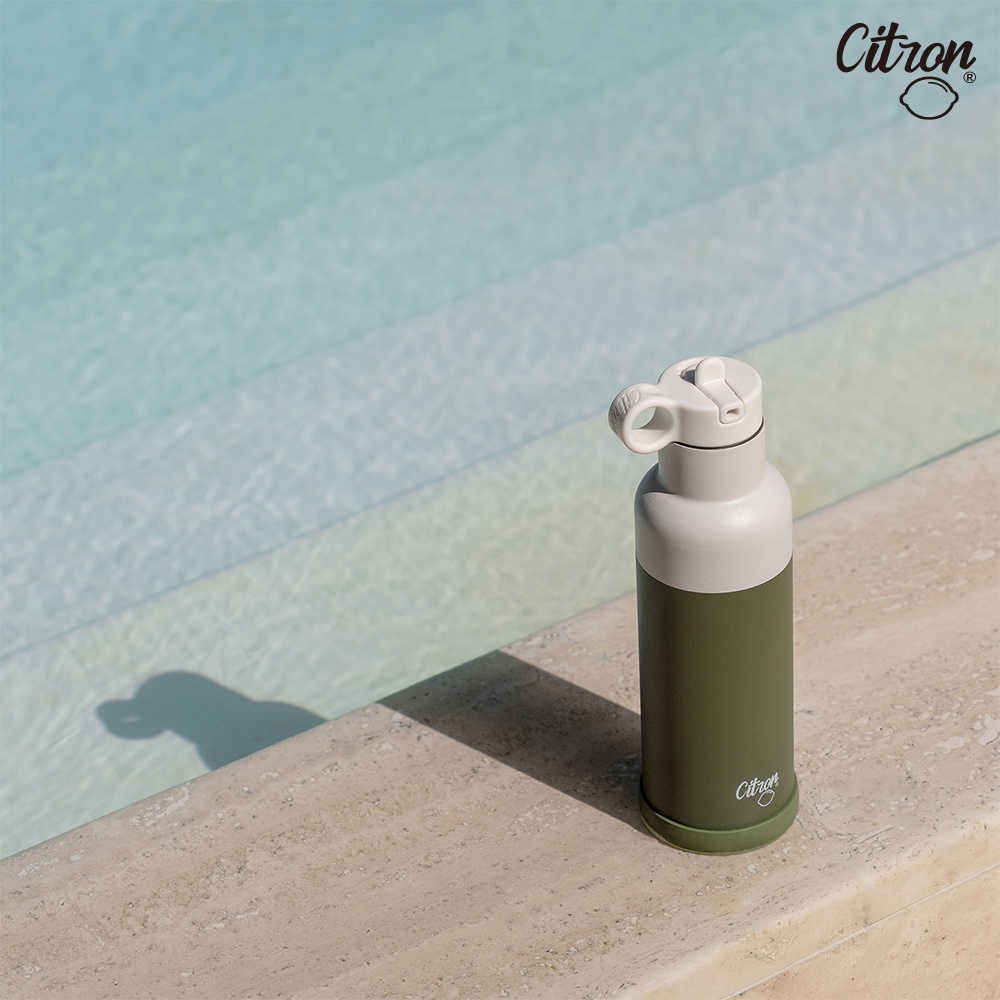 官方直營 【Citron】三層保溫瓶_500ml_森林綠, , large