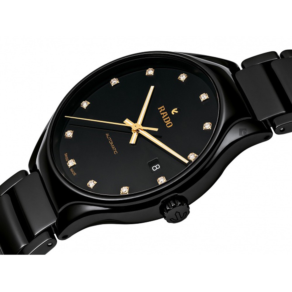 RADO 雷達 TRUE真系列鑽石陶瓷機械腕錶-40mm R27056732, , large
