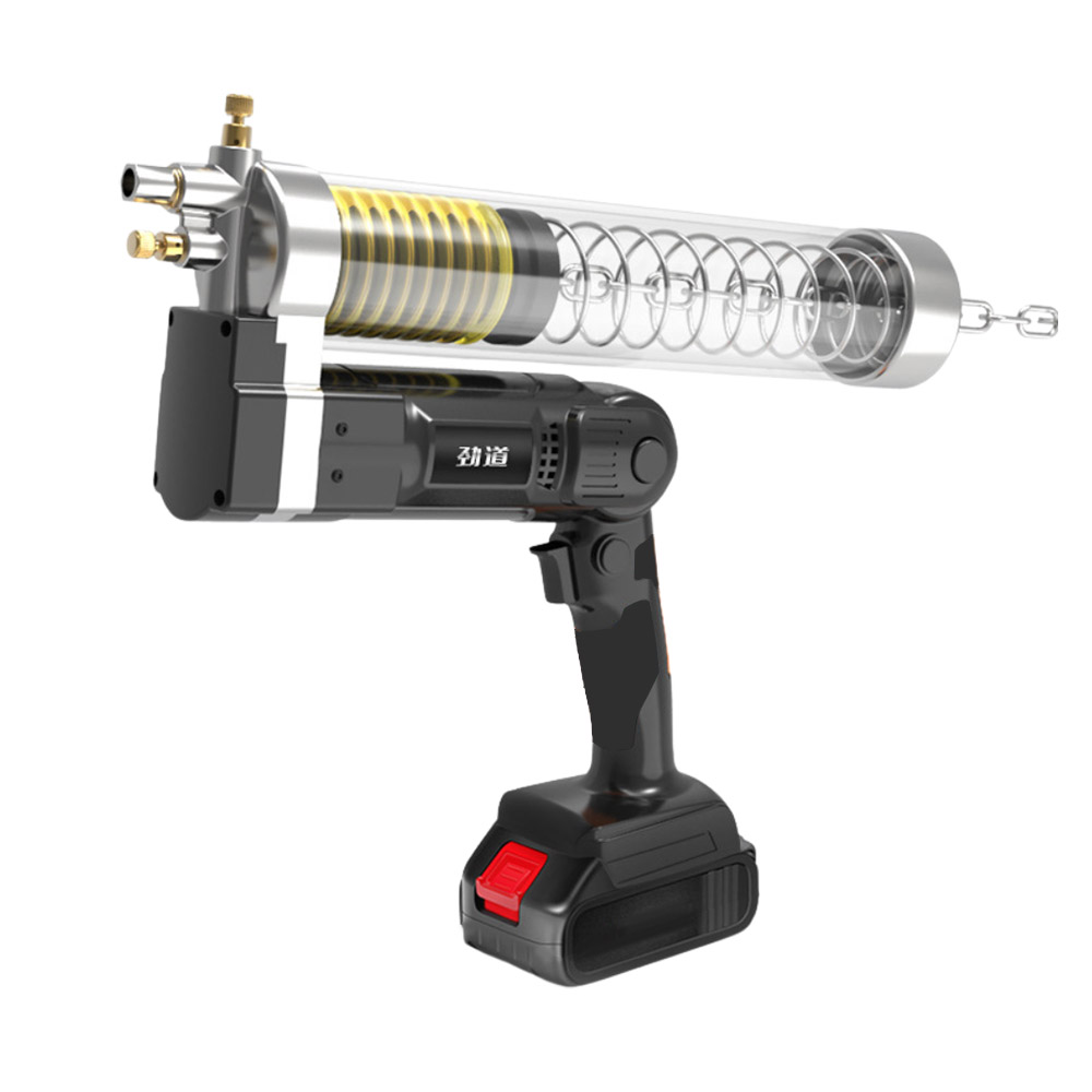 21V [Caterpillar] Grease Gun + 5 Batteries + 1 Charger + Accessories, , large