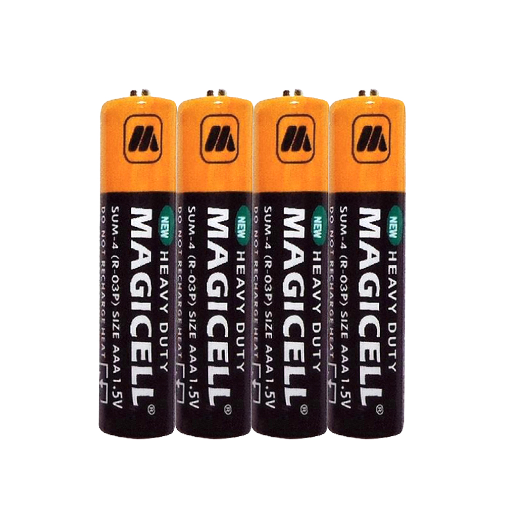 [寶旺旺] 無敵強MAGICELL 4號AAA 碳鋅電池60入 收縮包(1.5V) 整盒, , large