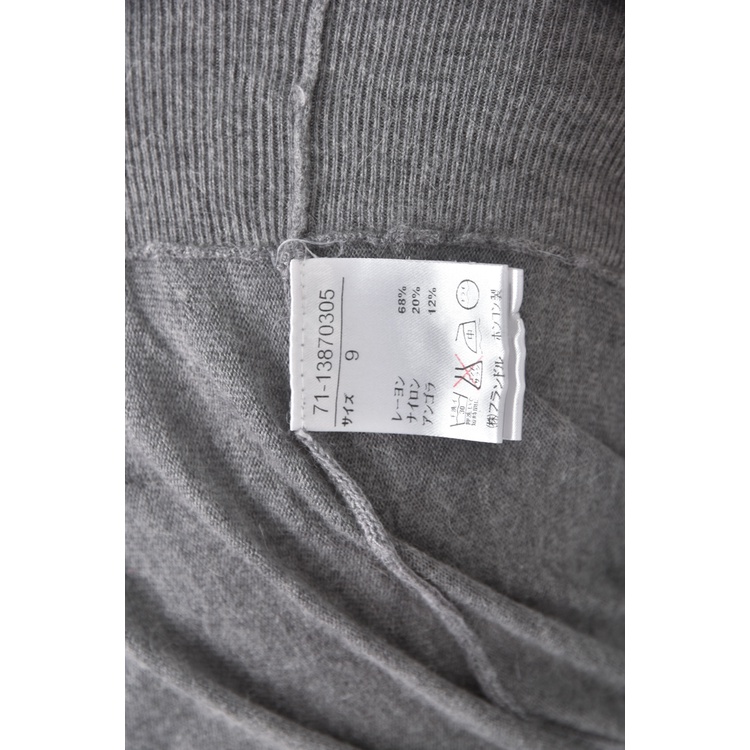 (S) ined質感灰色長袖上衣二手衣, , large