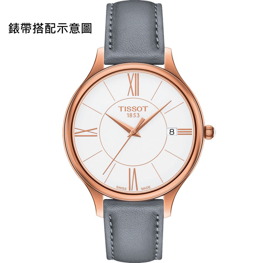 TISSOT 天梭 Bella Ora 臻時系列女錶-38mm  T1032103601800, , large