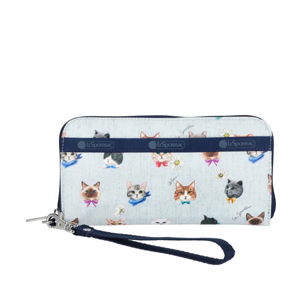 |快速出貨|Lesportsac Tech Wallet Wristlet 腕帶錢包 手拿包 送禮-晴空貓語, , large