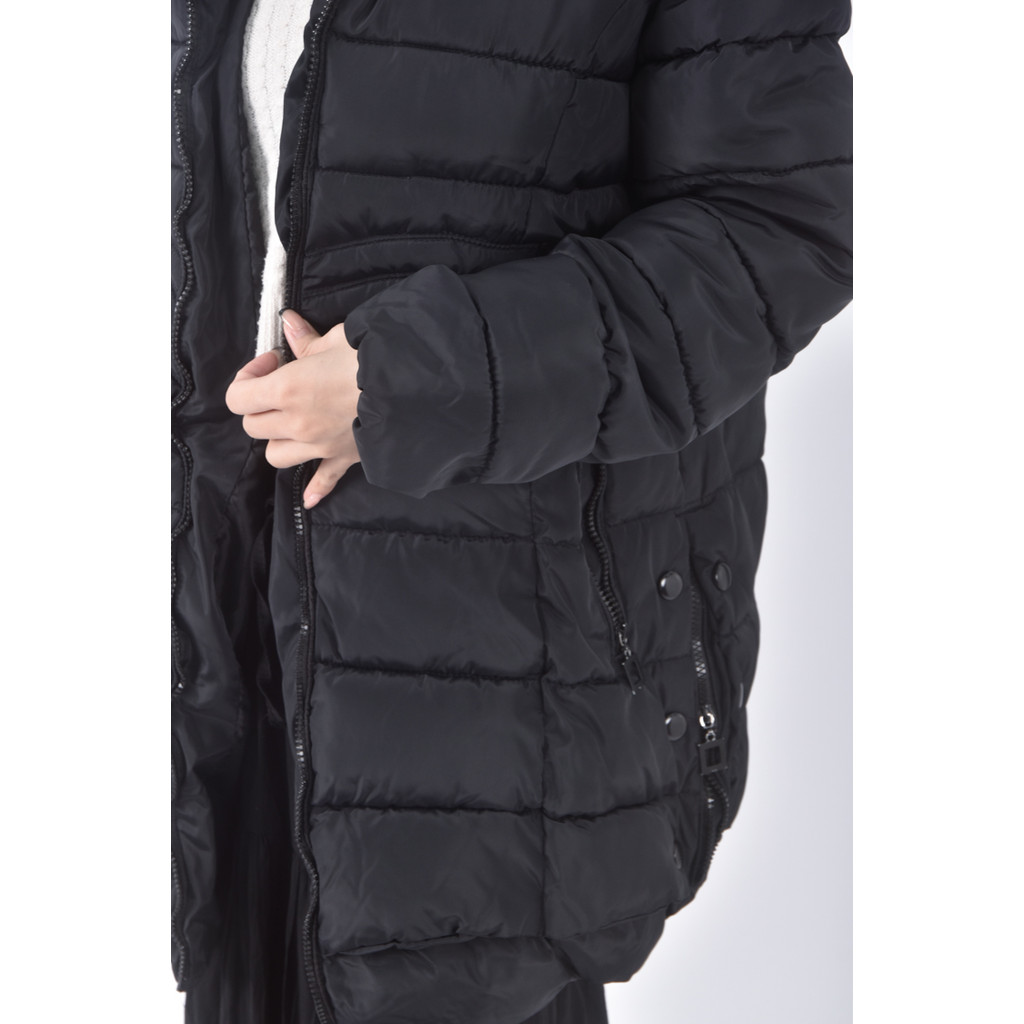 (2XL) xin xin質感連帽黑色外套二手衣, , large