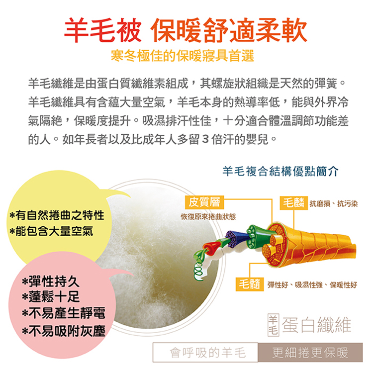 紐西蘭100%純羊毛雙人被, , large