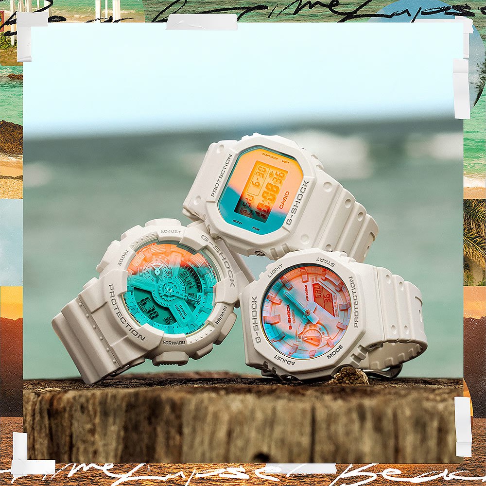 CASIO 卡西歐 G-SHOCK 2100八角彩色鏡面手錶 GA-2100TL-7A, , large