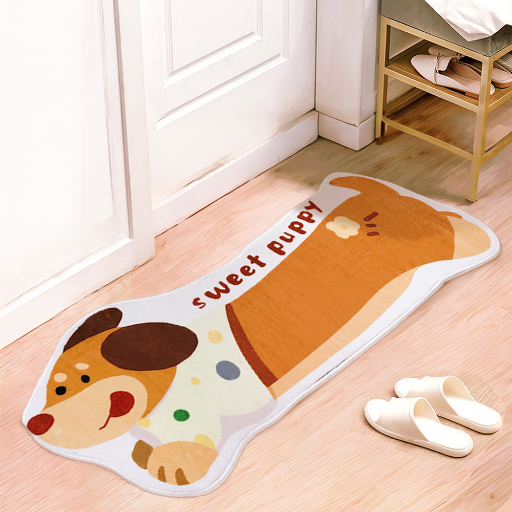 【上手家居】仿羊絨床邊地毯40x120cm sweet(防滑地墊/長地毯/床邊毯/床邊地墊/長地墊/仿羊絨地毯/室內地墊), , large