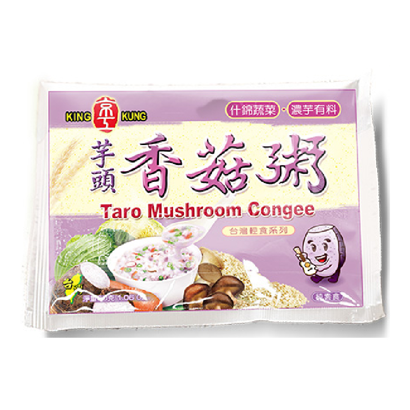 【京工】 芋頭香菇粥 30 g*8包/盒 即沖即飲 沖泡粥 常温 素食, , large