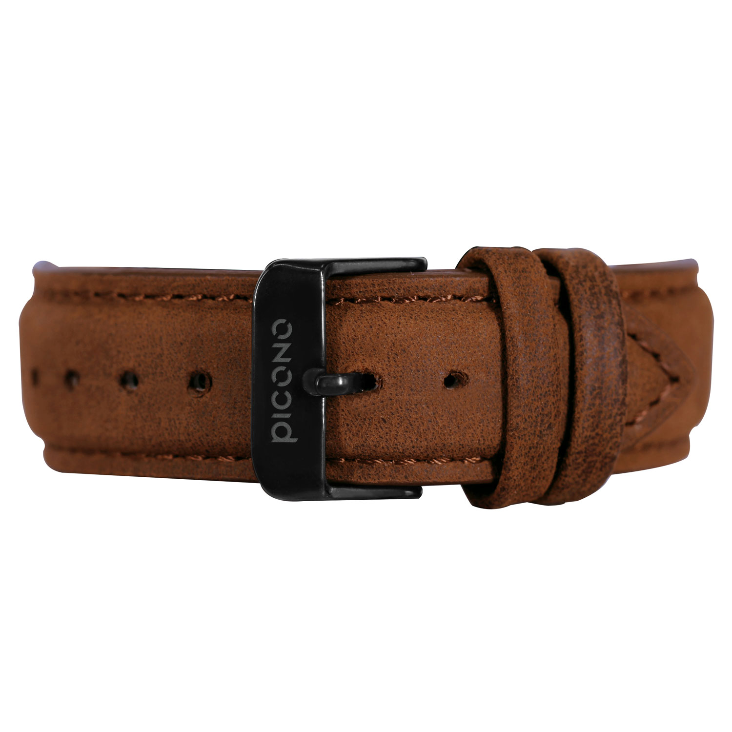 D-TIME chronograph collection leather strap watch-Brown / DT-9203, , large