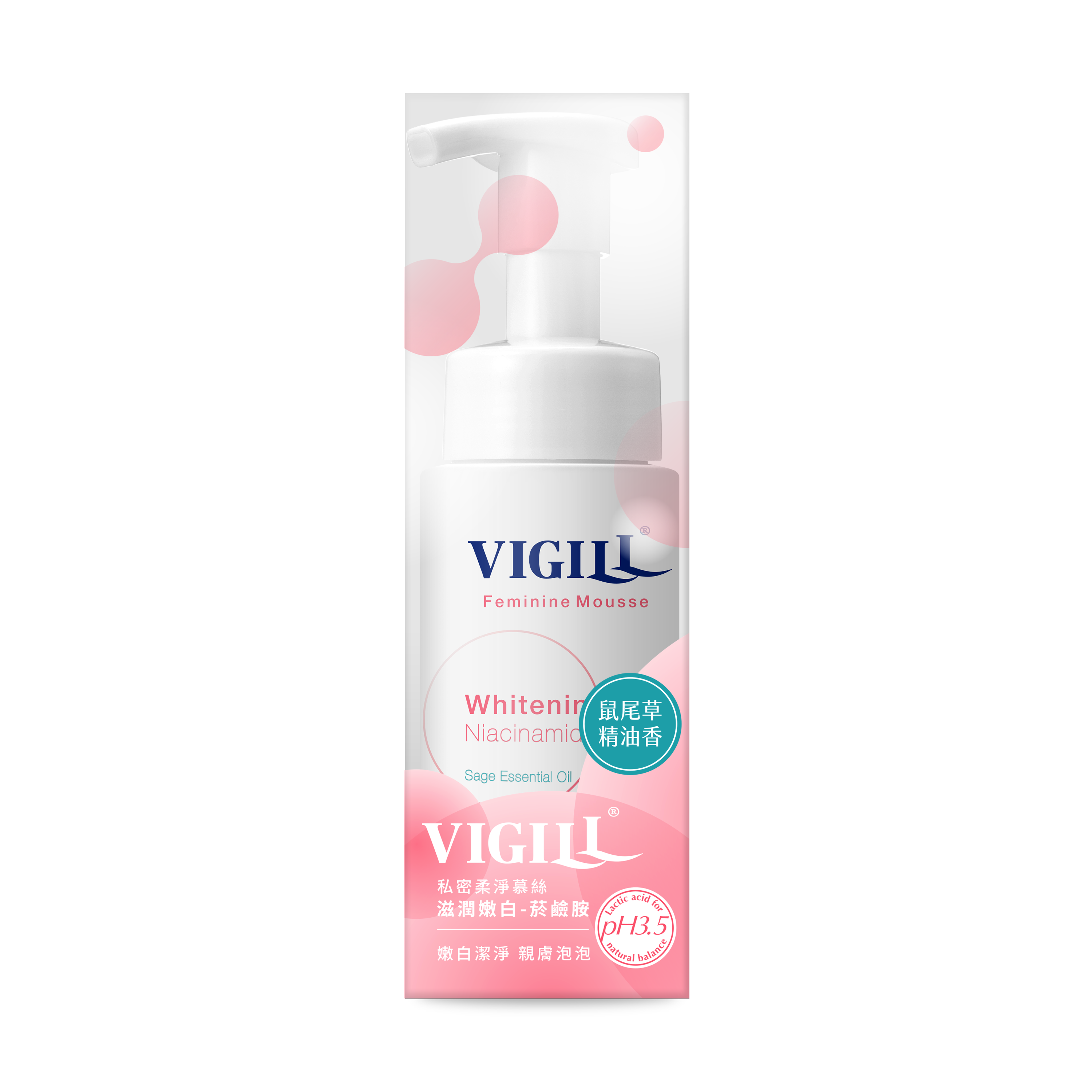 Feminine Mousse -
Whitening(Sage Essential Oil)