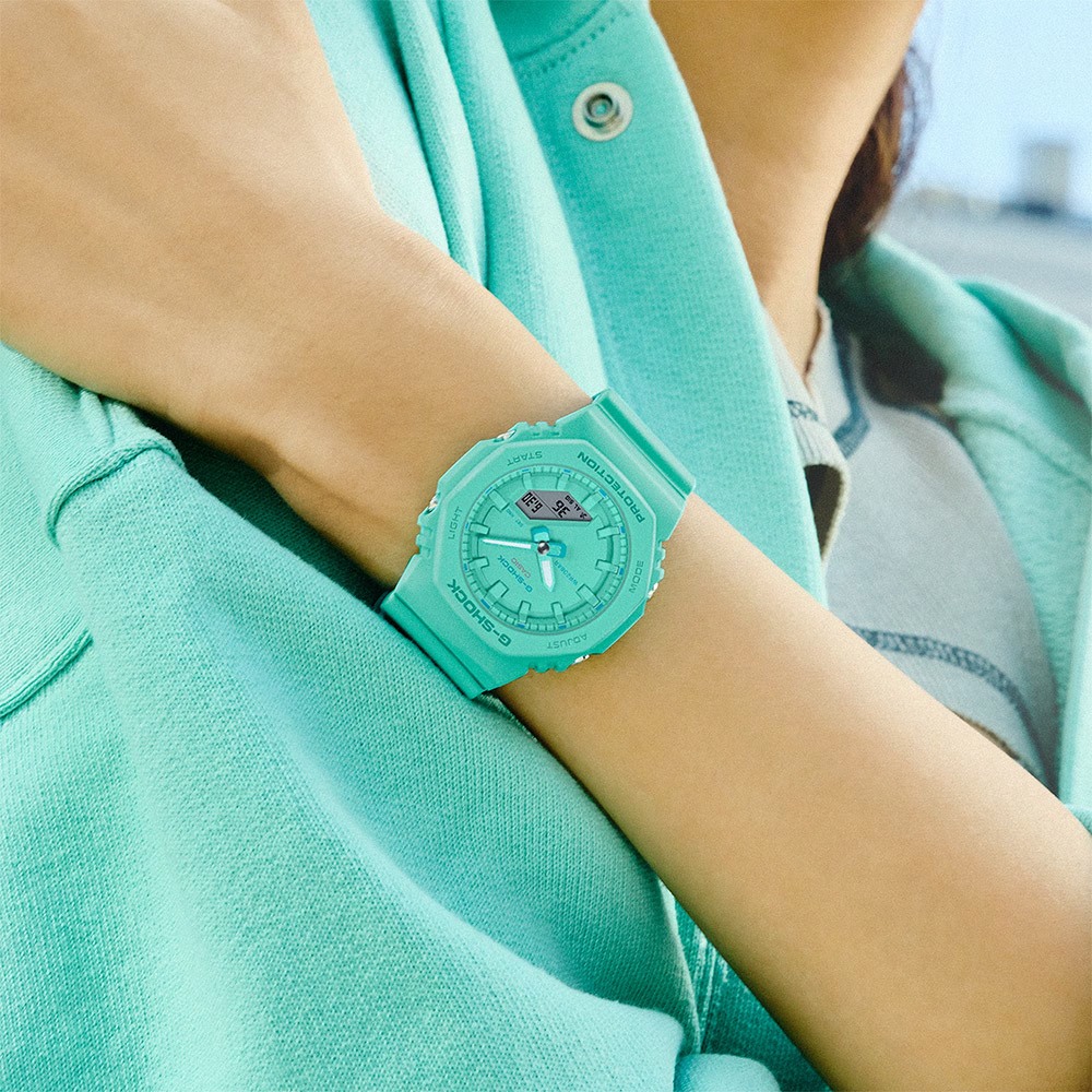CASIO 卡西歐 G-SHOCK X ITZY 單色美學 八角 女錶 GMA-P2100-2A, , large