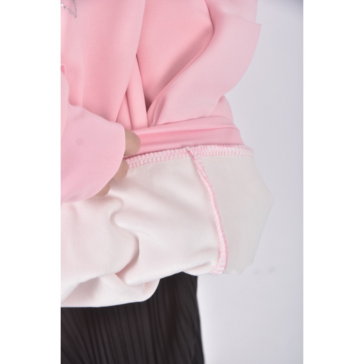 (XL) xialanduo質感蝴蝶結粉色長袖上衣二手衣, , large