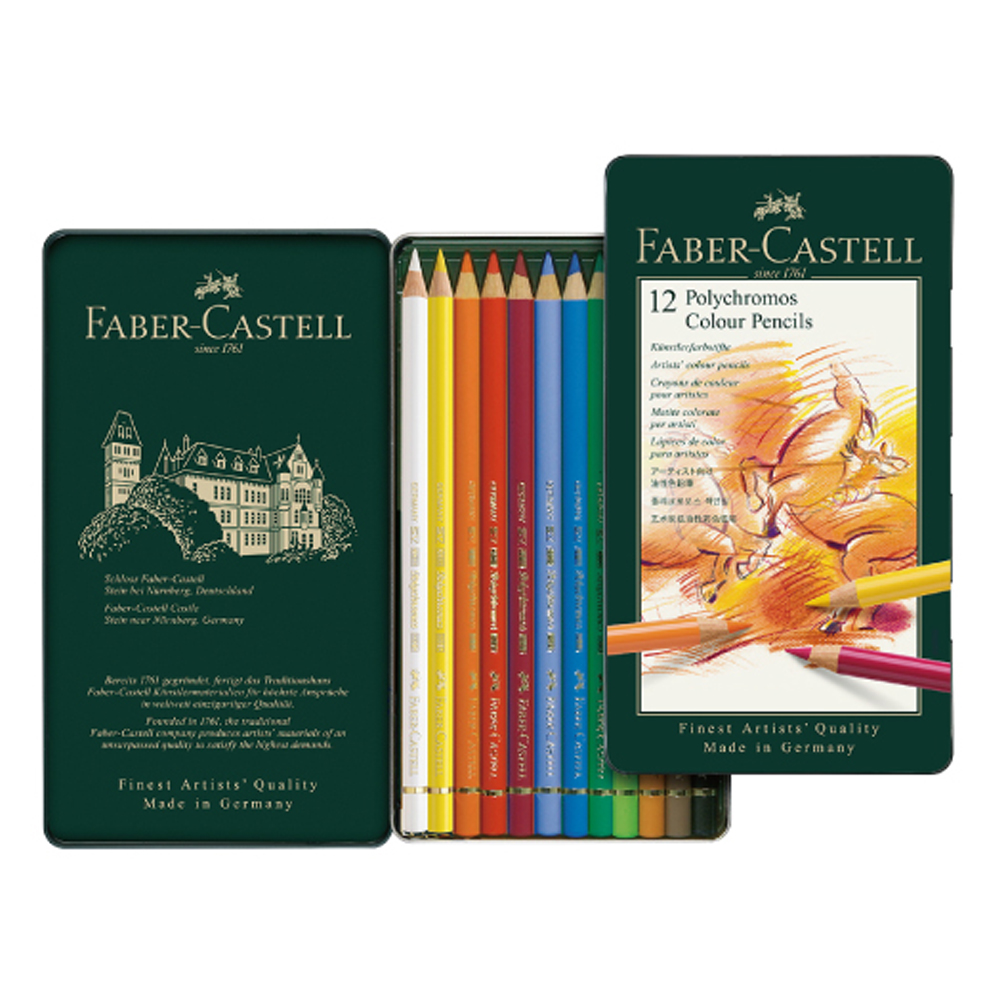 【Faber-Castell】輝柏 藝術家級油性色鉛筆12色 / 盒 110012, , large