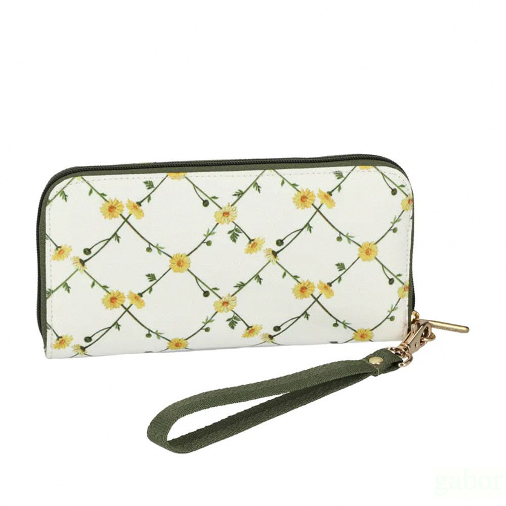 LeSportsac Tech Wallet Wristlet 腕帶錢包 手拿包 送禮-淡雅雛菊, , large