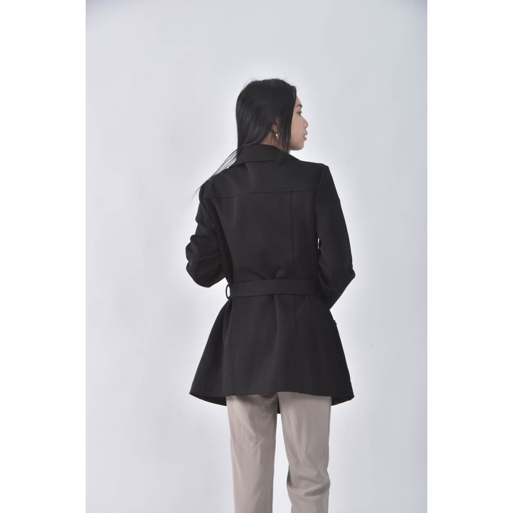 (M) g2000排扣黑色外套二手衣, , large