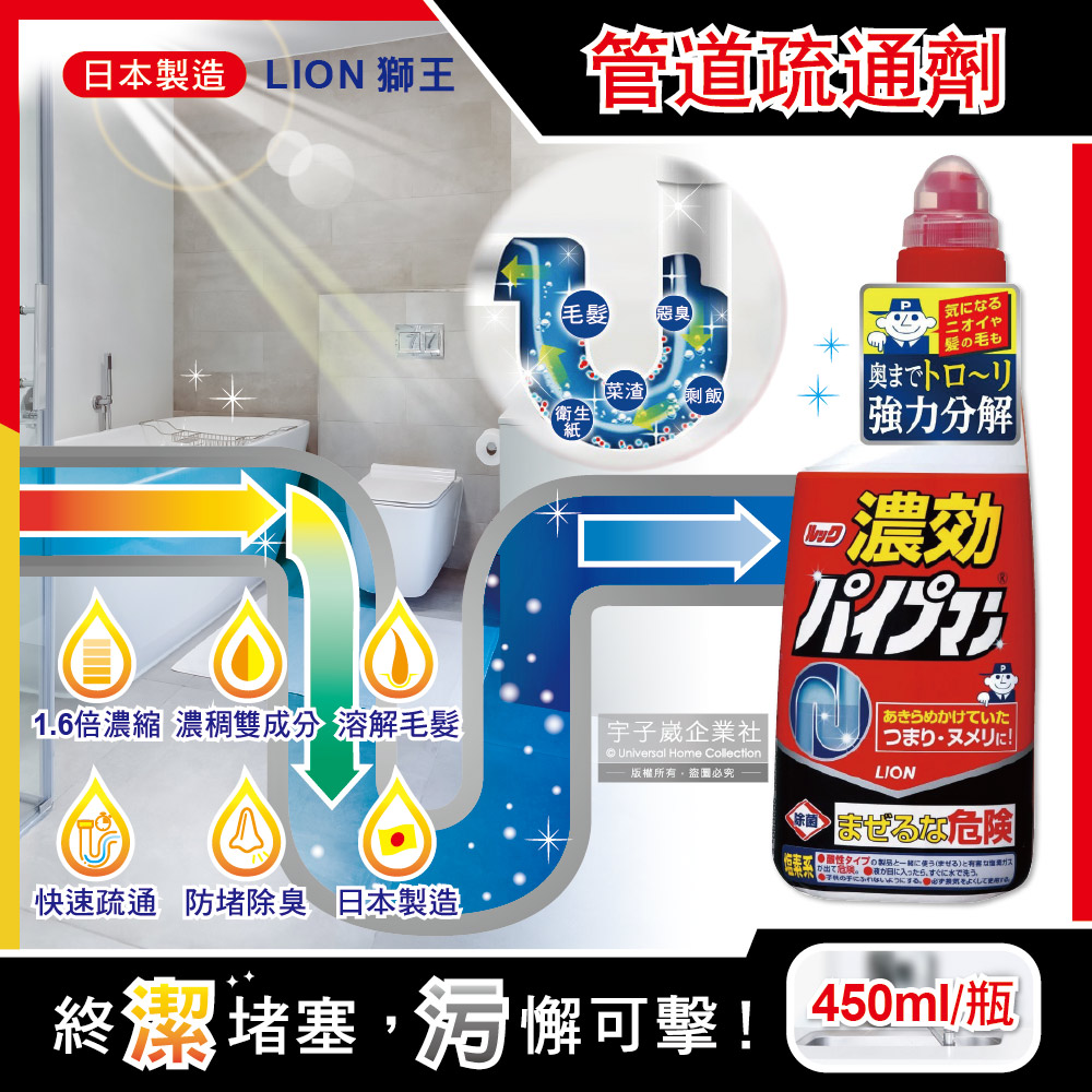 Lion chemical drain cleaner 450ml