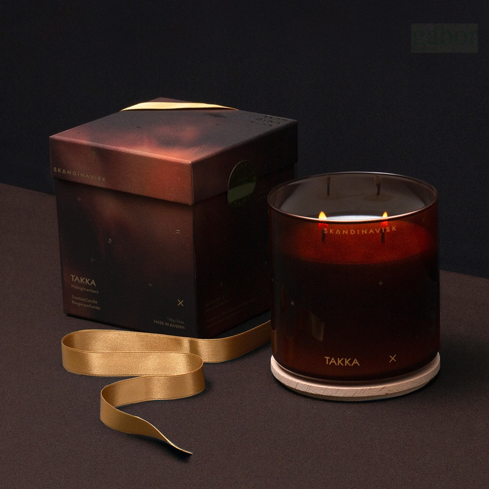 Skandinavisk 聖誕冬日限定 TAKKA 午夜餘溫 耶誕香氛蠟燭 400g, , large