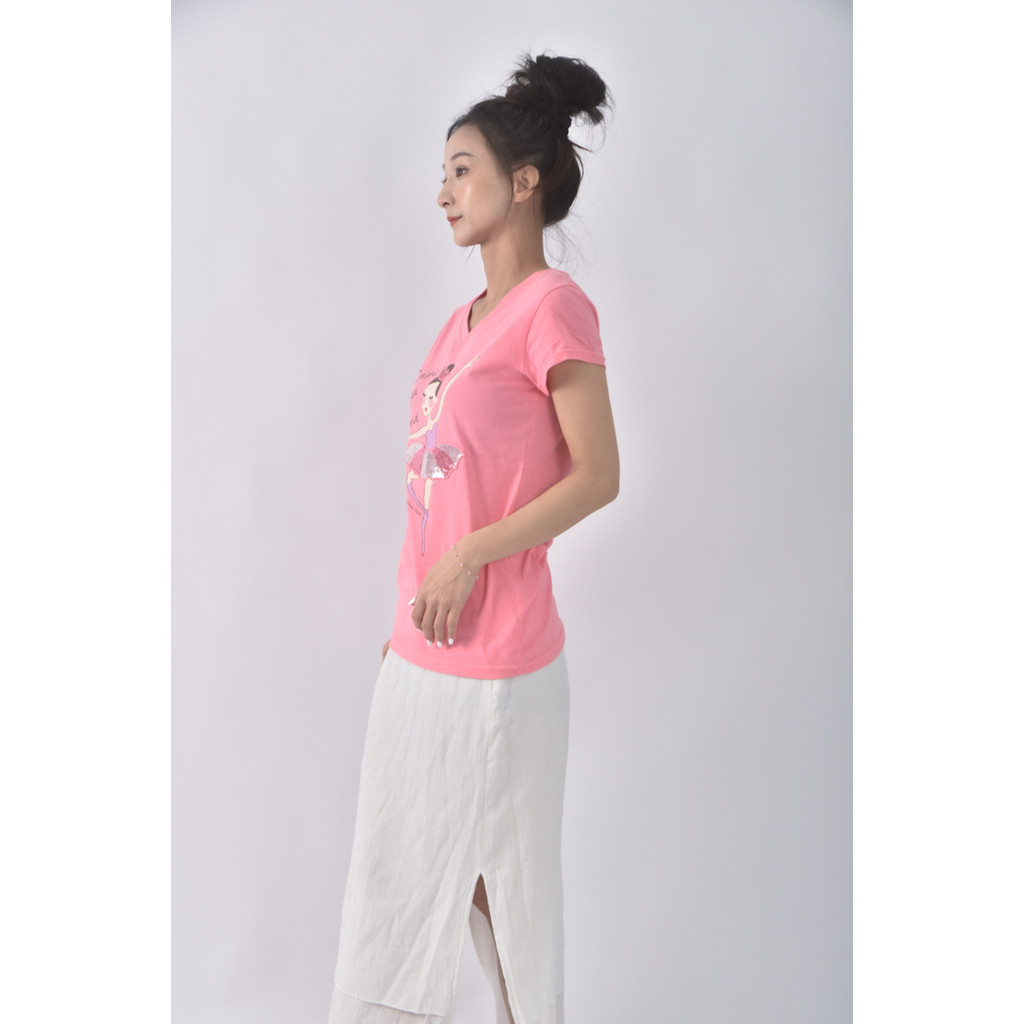 (M) farglory ocean park公主粉色短袖上衣二手衣, , large