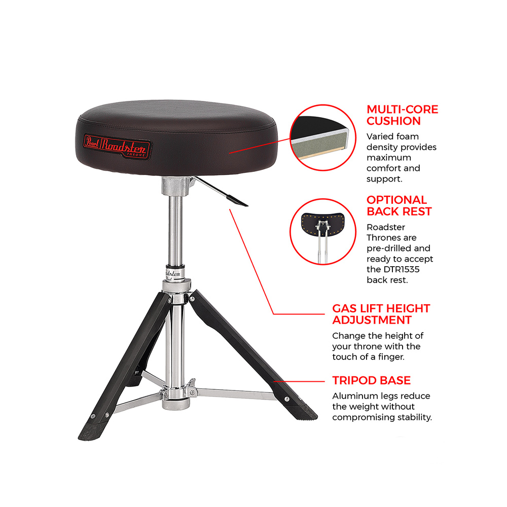 Pearl D-1500RGL 爵士鼓椅, , large