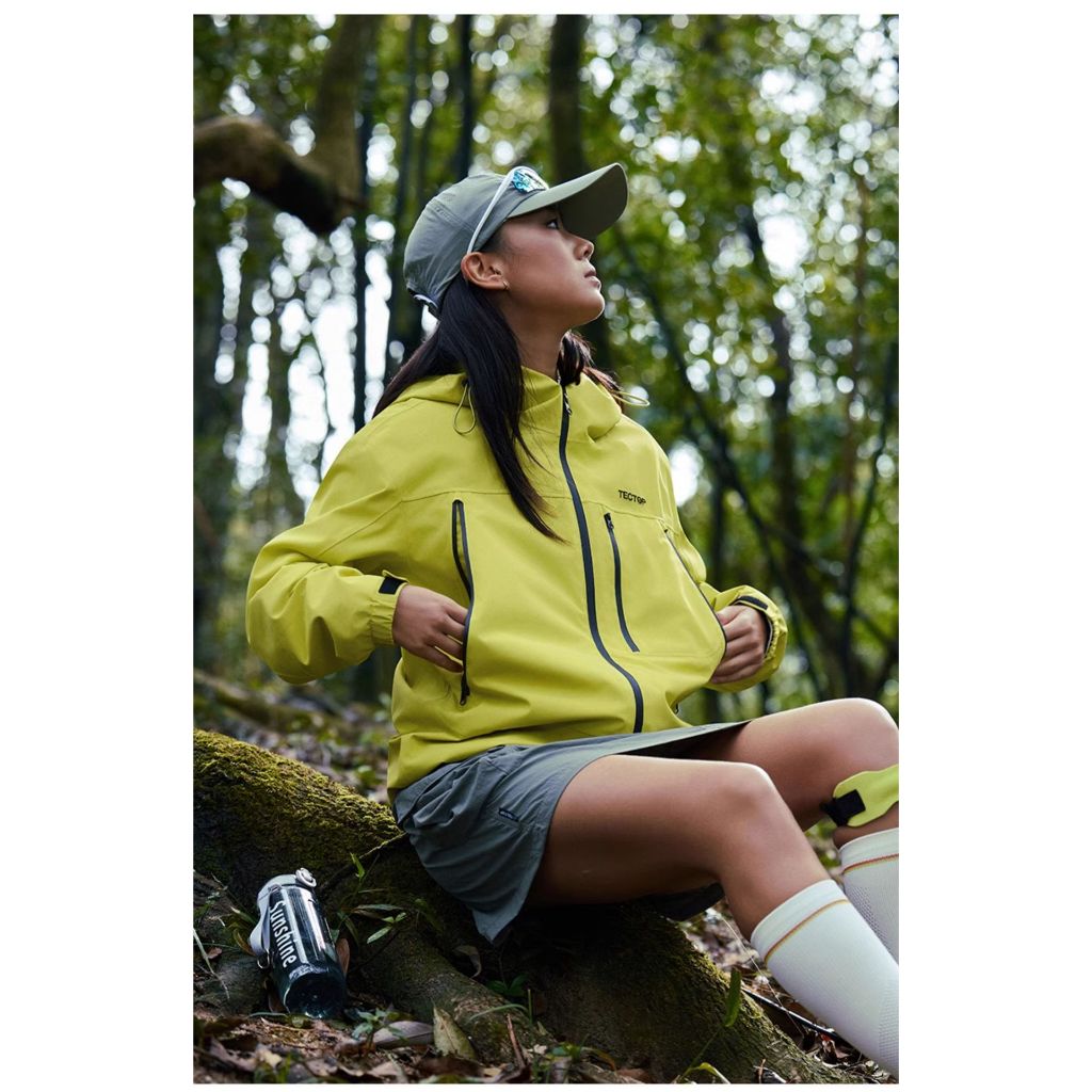 探拓戶外Tectop【赤狐】男女同款單層衝鋒衣 全方位防水防風連帽外套 Teflon三防、熱封止水條，適合登山健行高爾夫, , large