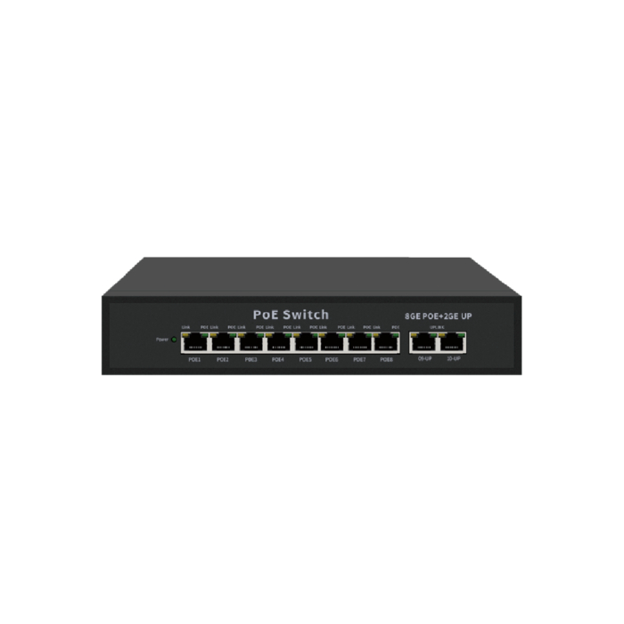 昌運監視器 HBS-8GE-2GES 8埠 1000M GE PoE 網路交換機 交換器(以PSW-082GE-AI替代出貨), , large