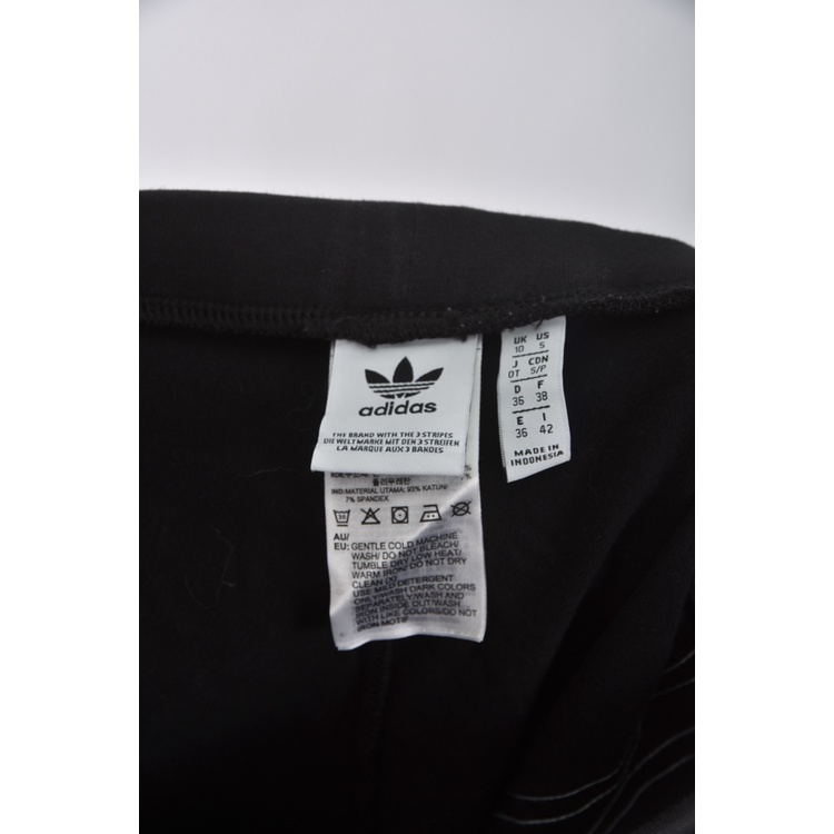 (S) adidas運動緊身黑色短褲二手衣, , large