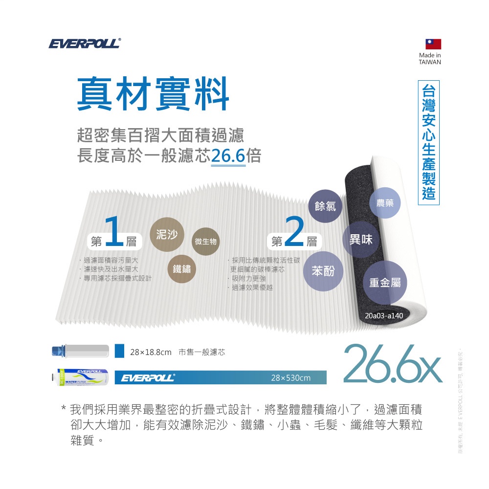 【麗水生活】愛科濾淨 EVERPOLL 雙道全效過濾器 DC-1000F DC-2000F(DCP-3000)公司貨, , large
