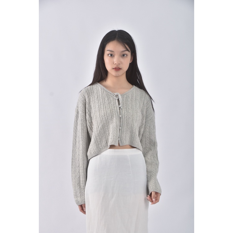 (F) egg修身短版排扣綠色綁帶外套二手衣, , large