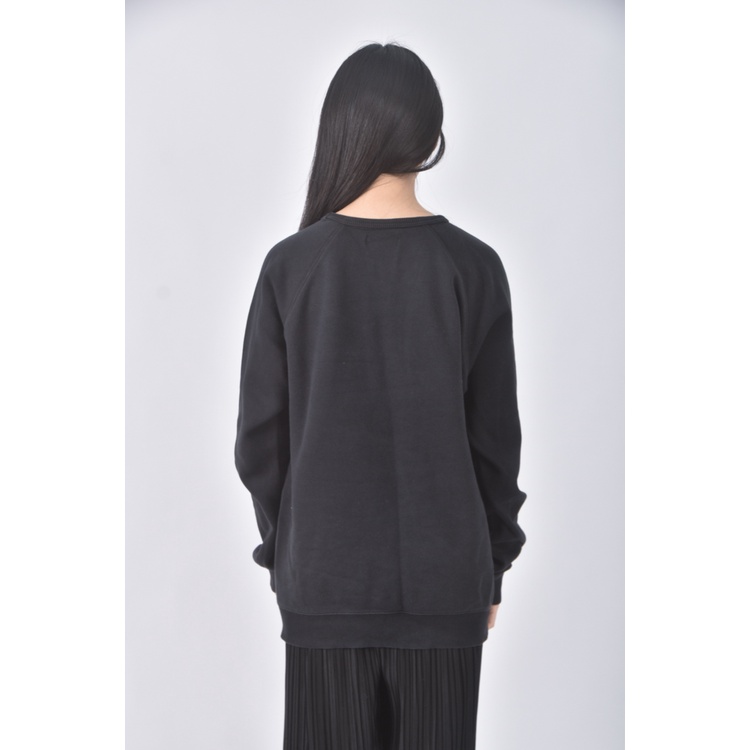 (M) adidas質感棉質logo黑色長袖上衣二手衣, , large