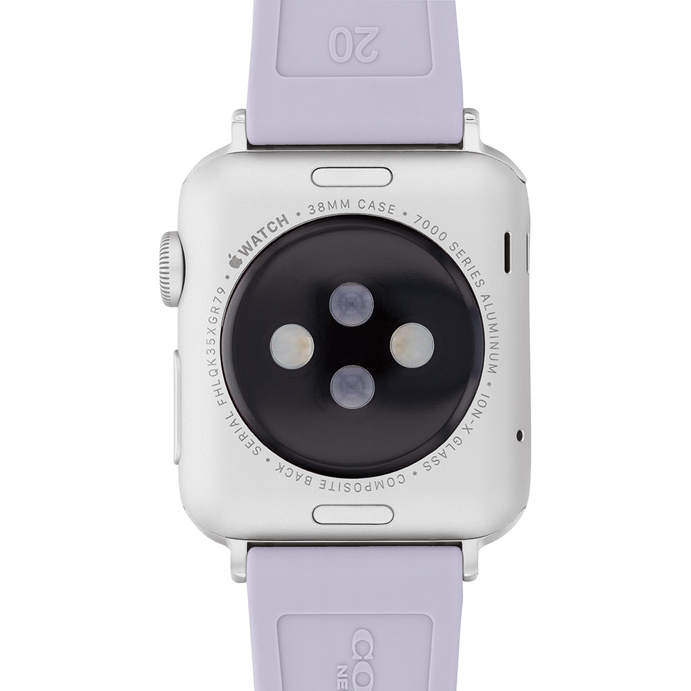 COACH Apple Watch 淡紫花朵錶帶 38/40/41mm適用 矽膠錶帶 禮物 送禮(不含手錶), , large