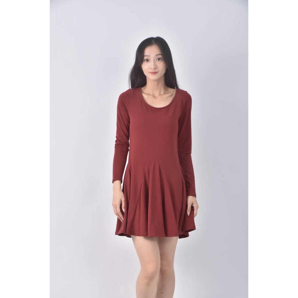 (S) 【又又私服】pazzo素色紅色洋裝二手衣, , large