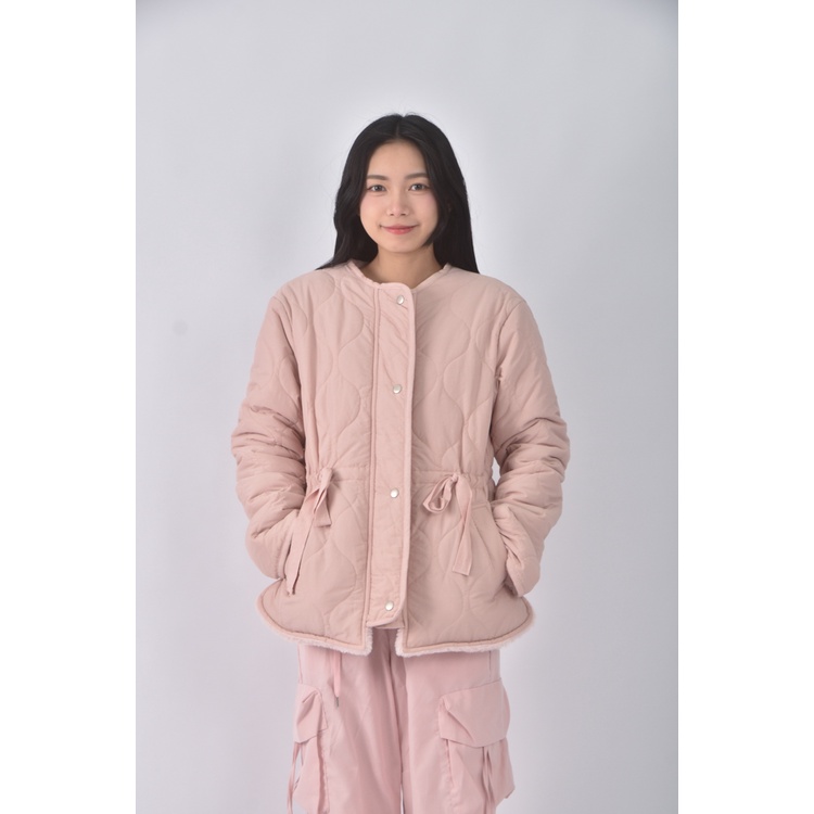 (L) clawsome韓牌質感收腰粉色外套二手衣, , large