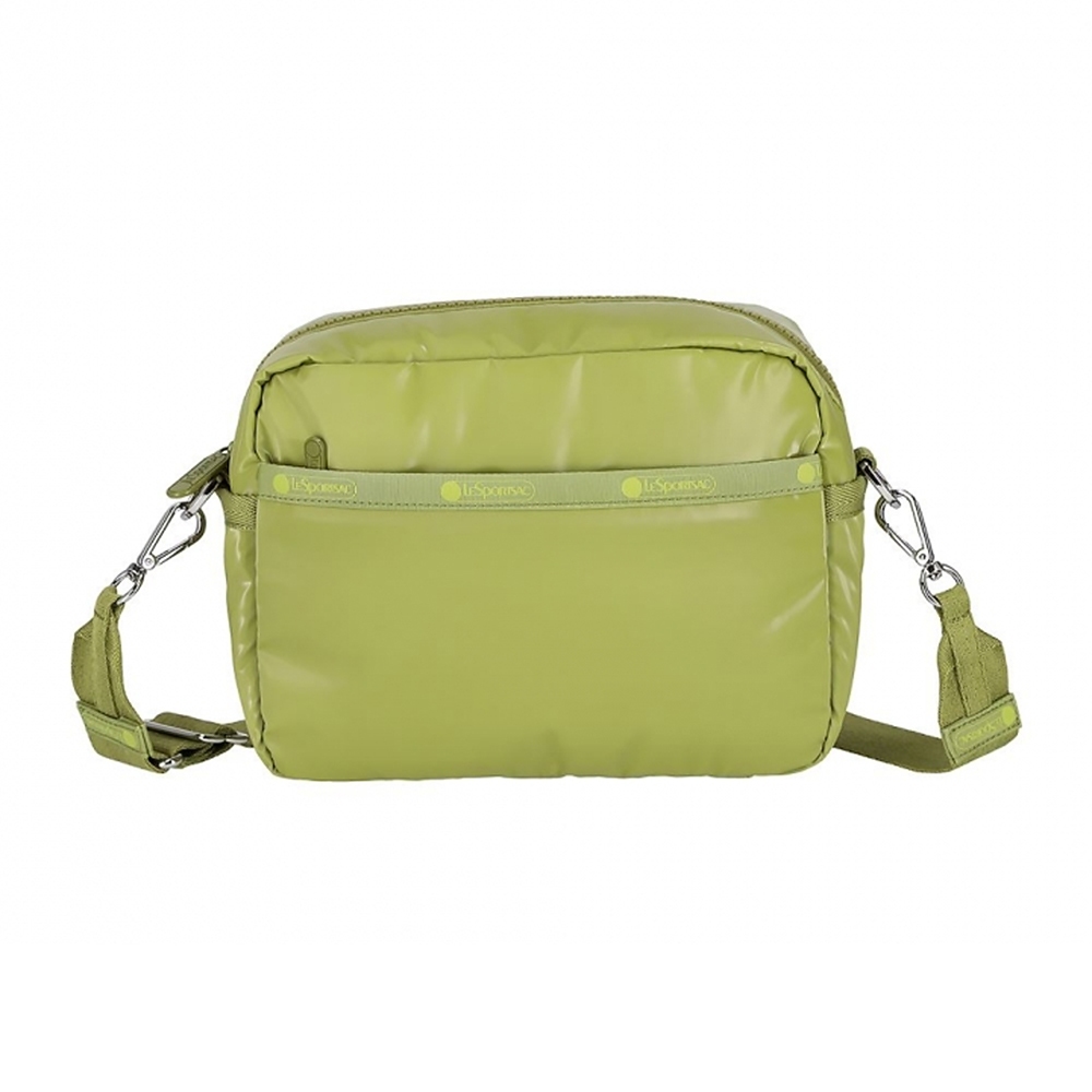 Lesportsac Deluxe Crossbody 拉鍊斜背包/ 亮面橄欖綠, , large