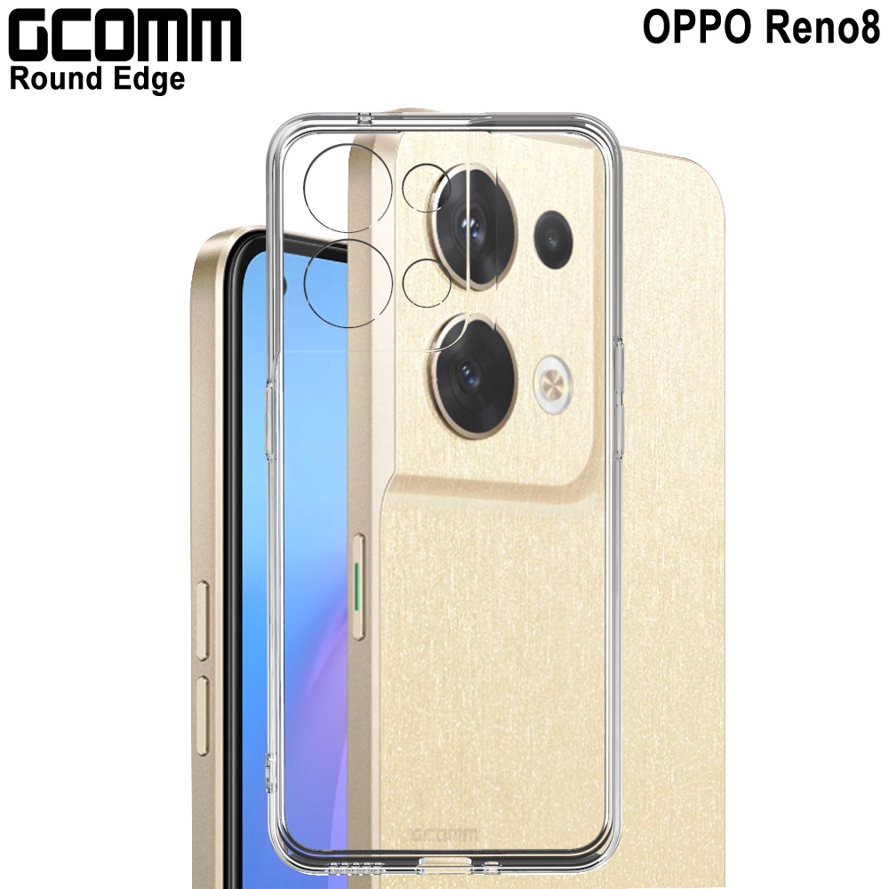 GCOMM OPPO Reno8 清透圓角保護套 Round Edge, , large