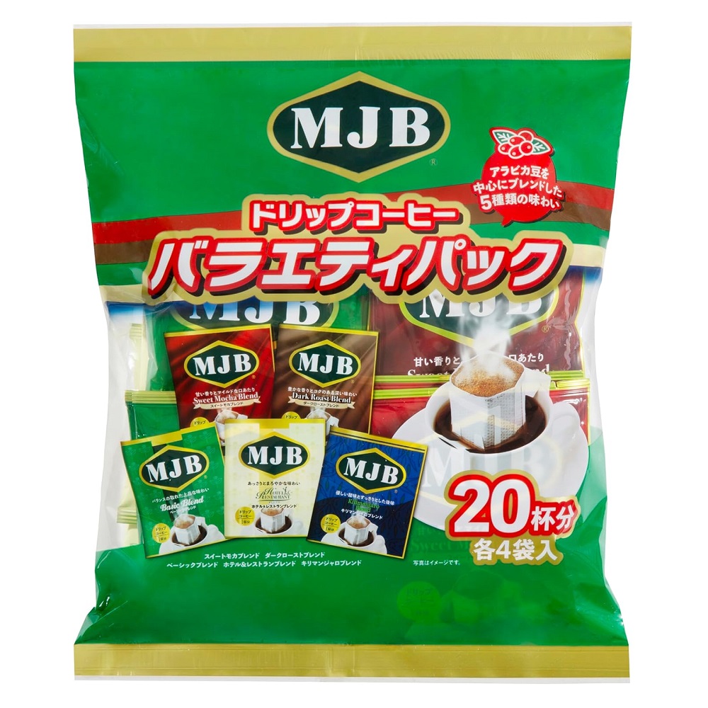 日本MJB世界之旅濾掛咖啡20入, , large