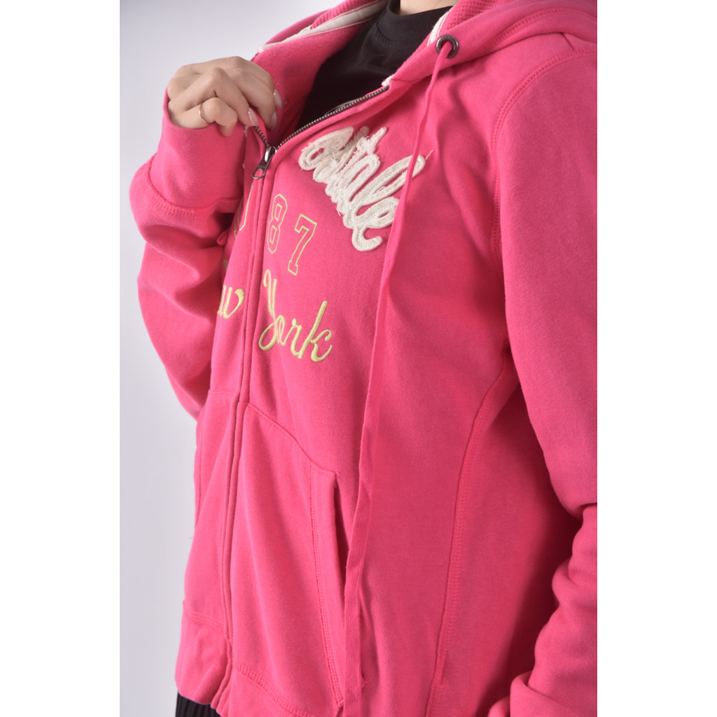 (XL) aeropostale棉質連帽粉色外套二手衣, , large