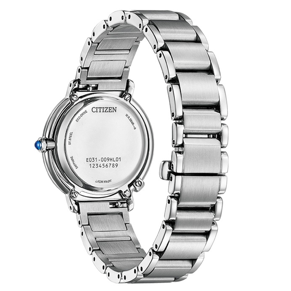 CITIZEN 星辰 L系列 曙光 光動能鑽石女錶 附贈皮革錶帶 EM1090-60D, , large