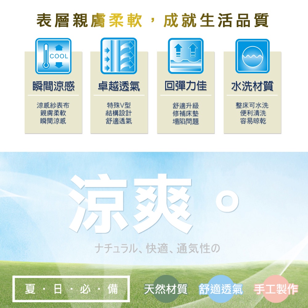 【日本旭川】AIRFit氧活力極致涼感空氣座墊 水洗坐墊 涼墊 涼坐墊 日本技術 3D立體透氣, , large