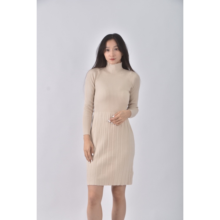 (S) yoco質感杏色洋裝二手衣, , large