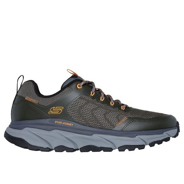 Skechers D'Lux Journey 男 慢跑鞋 運動 戶外 健走 緩震 耐磨 舒適 綠 [237193GRN], , large