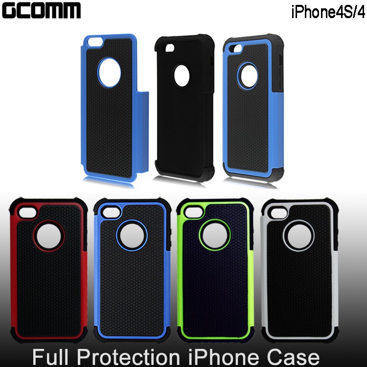 GCOMM iPhone4S/4 Full Protection 全方位超強防摔殼 青春藍, , large