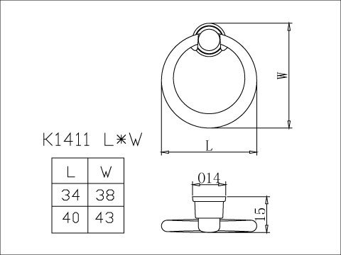 Pull Ring Handles, , large